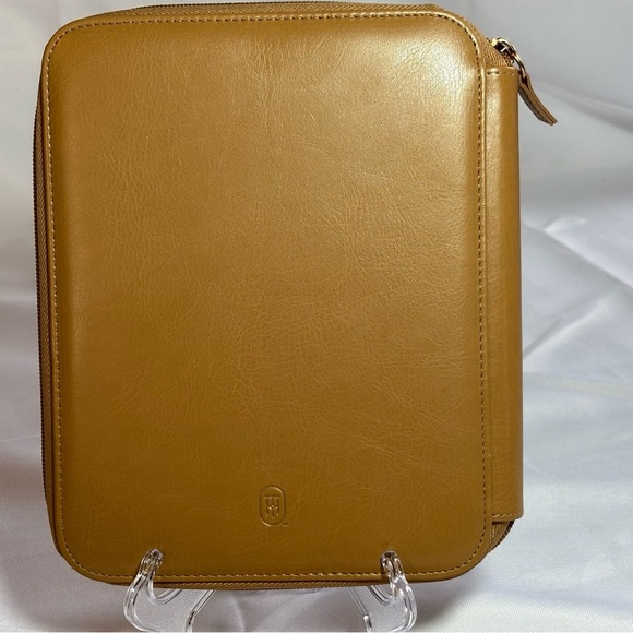 2/$30 Peter Pauper Press Tan Faux Leather Padded Portfolio with Notepad - Picture 5 of 11
